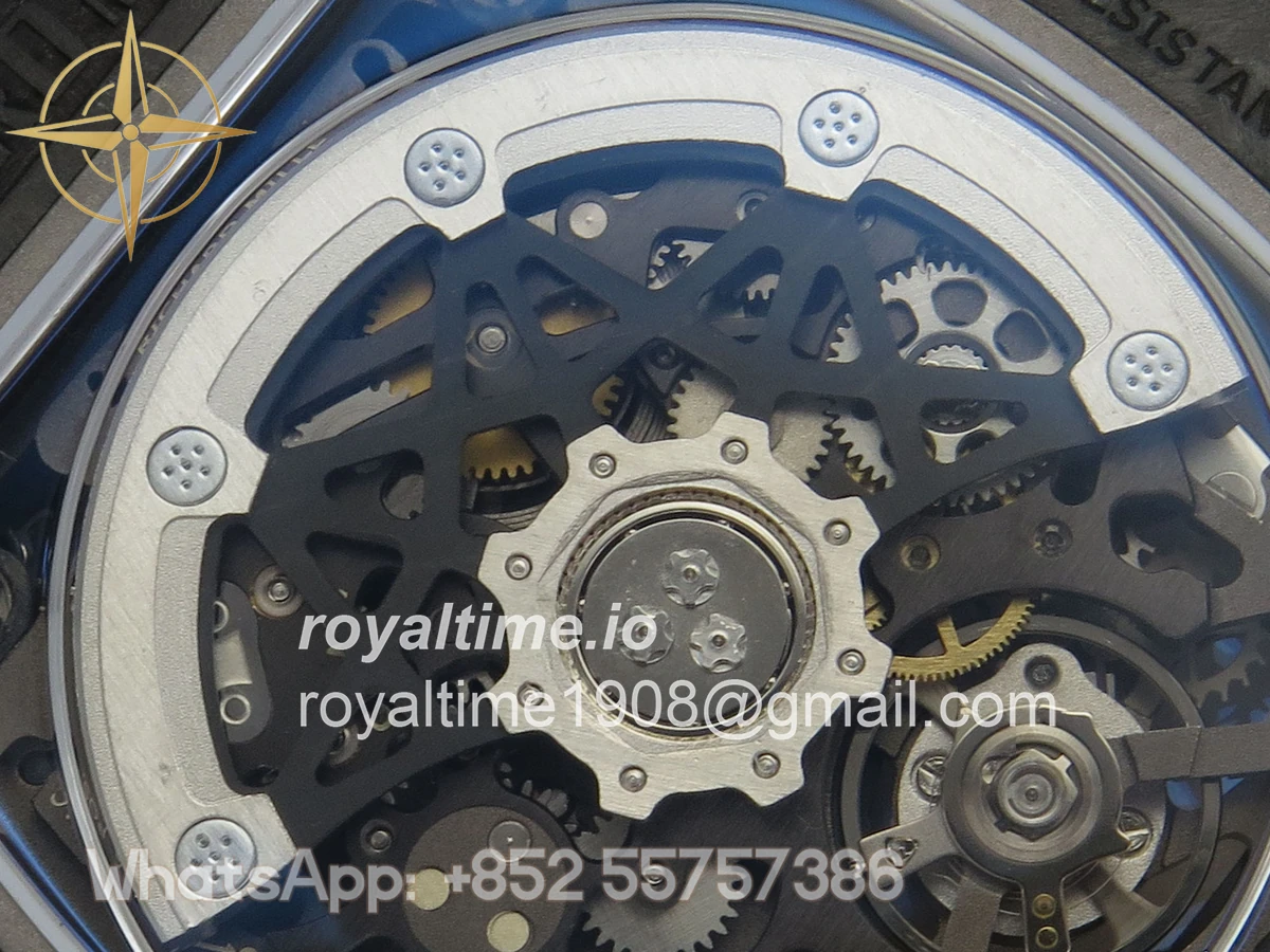 Richard Mille AVF RM67-02 McLaren Black NTPT Spain Skeleton Dial on Orange Elastic strap CRMA7 - Image 13