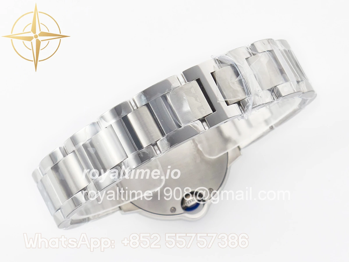 Cartier Ballon Bleu 33mm SS AF White Textured Dial on SS Bracelet Ronda Quartz - Image 13