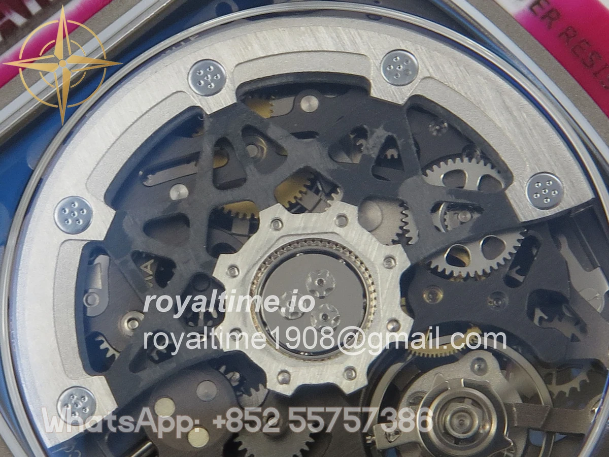 Richard Mille AVF RM67-02 Red NTPT Skeleton Dial on White Elastic strap CRMA7 V2 - Image 13