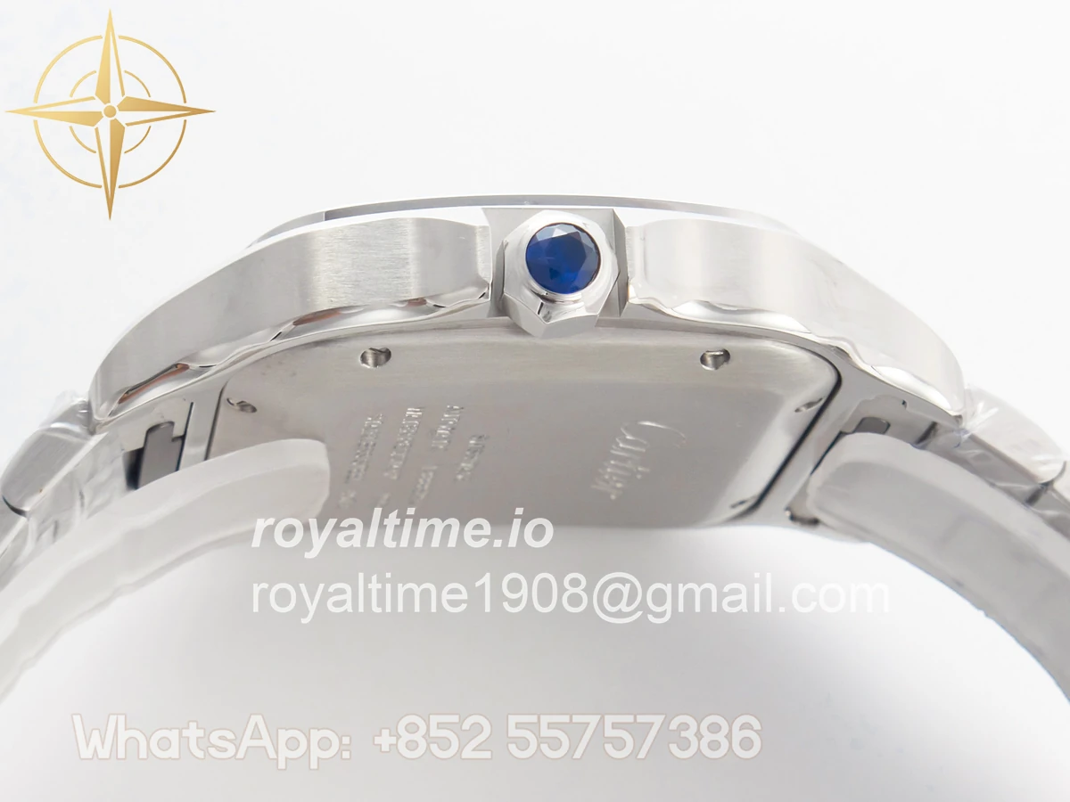 Cartier Santos de Cartier 40mm SS BVF White Dial on SS Bracelet MIYOTA 9015 - Image 13