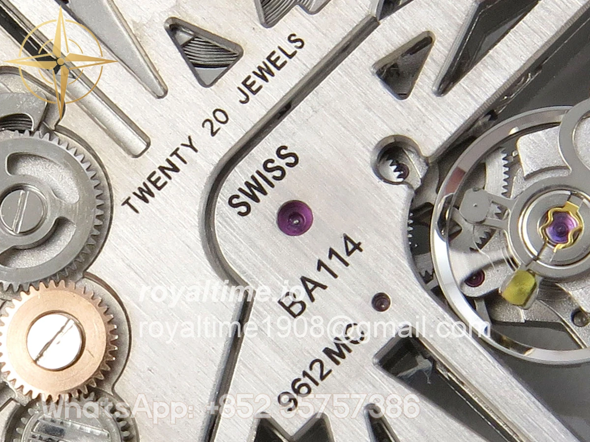 Cartier Santos de Cartier Skeleton PVD MLF Skeleton Black Skeleton Dial on SS SmartLink Bracelet 9611MC - Image 13