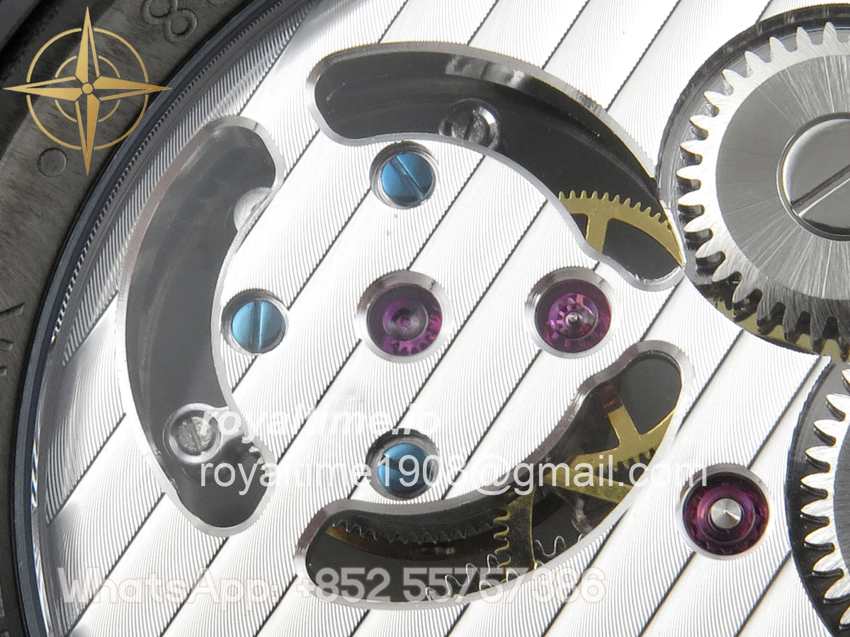 IWC Big Pilot 43 Tourbillon PVD RMSF Whtie Dial on Black Leather Strap - Image 13