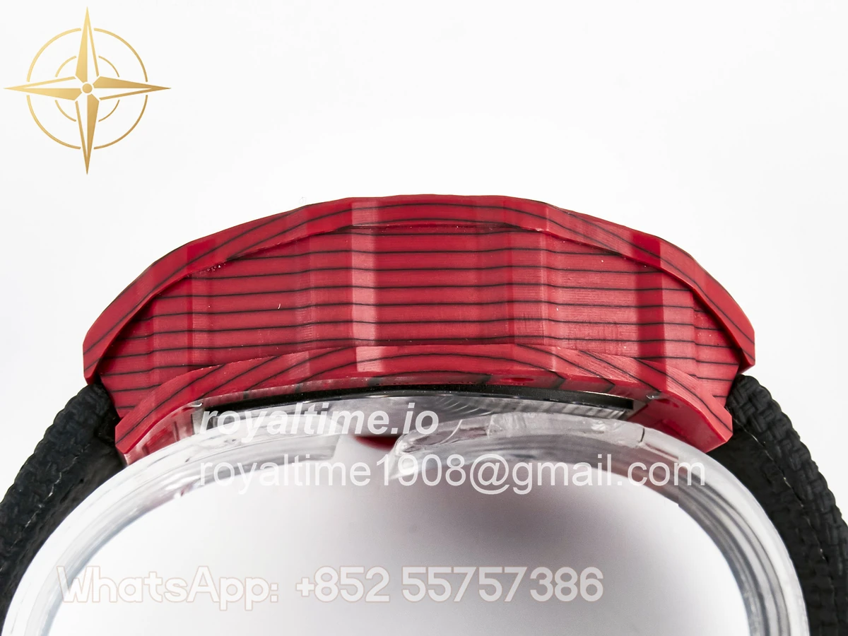 Richard Mille Custom RM035-02 Red NTPT PPMF Red Crown on Nylon Strap Custom Vaucher Movement - Image 13