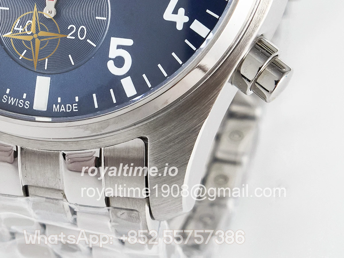IWC Pilot’s Watch IW388102 BLSF Performance Chronograph 41mm SS Blue Dial On Stainless steel bracelet A7750 to 69385 - Image 13