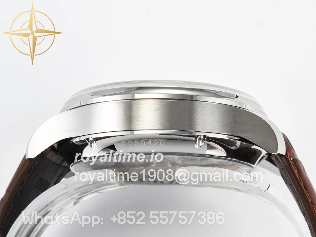 IWC Portugieser Perpetual Calendar SS 5033 APSF White Dial on Brown Leather Strap A52610 - Image 13