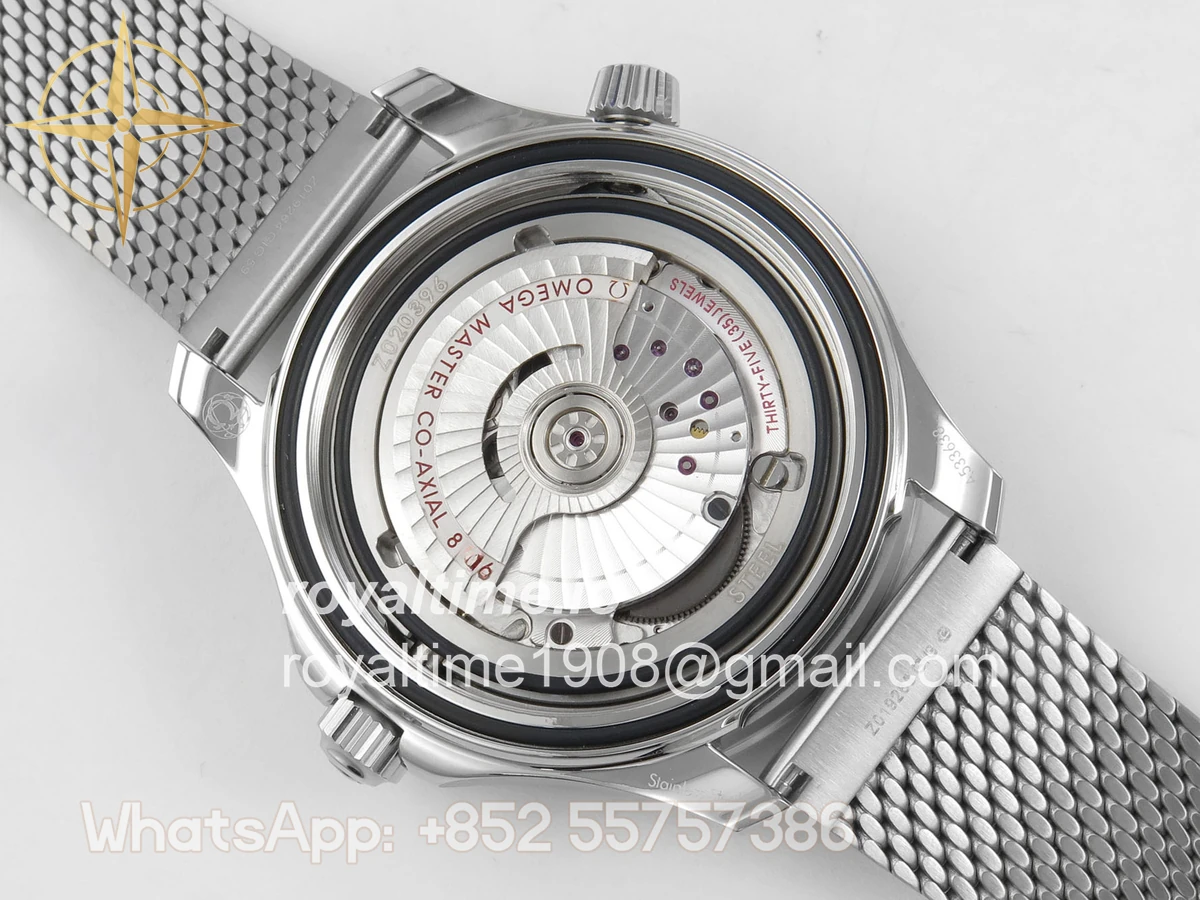 Omega Seamaster 300M Diver SS ORF Black/Orange Dial on SS Mesh Bracelet OR8806 - Image 13