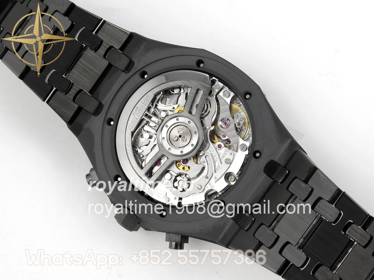 Audemars Piguet Royal Oak Chrono 26240 Black Ceramic Blue Dial APSF on Ceramic Bracelet SA4401 - Image 13