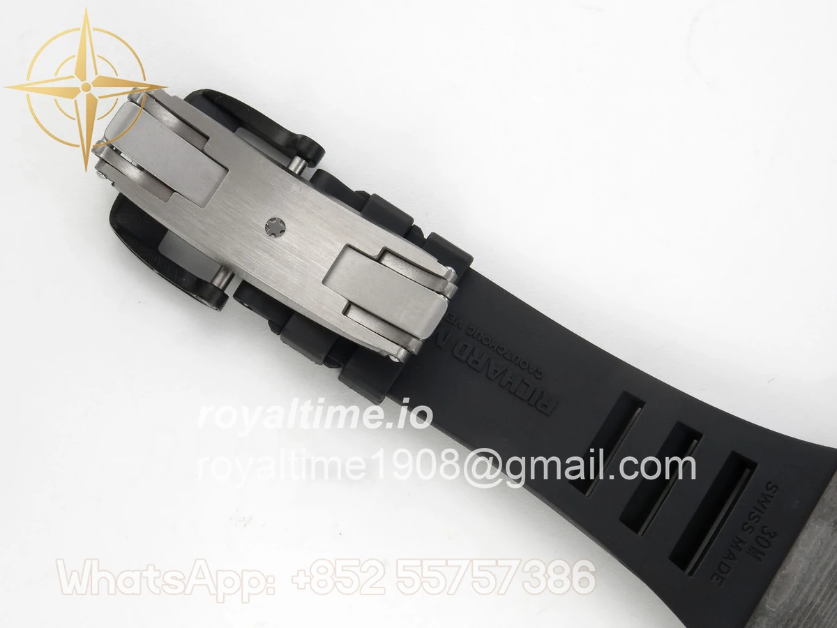 Richard Mille RM035-01 Black Carbon ZF Skeleton Dial On Black Rubber Strap RMUL2 - Image 13