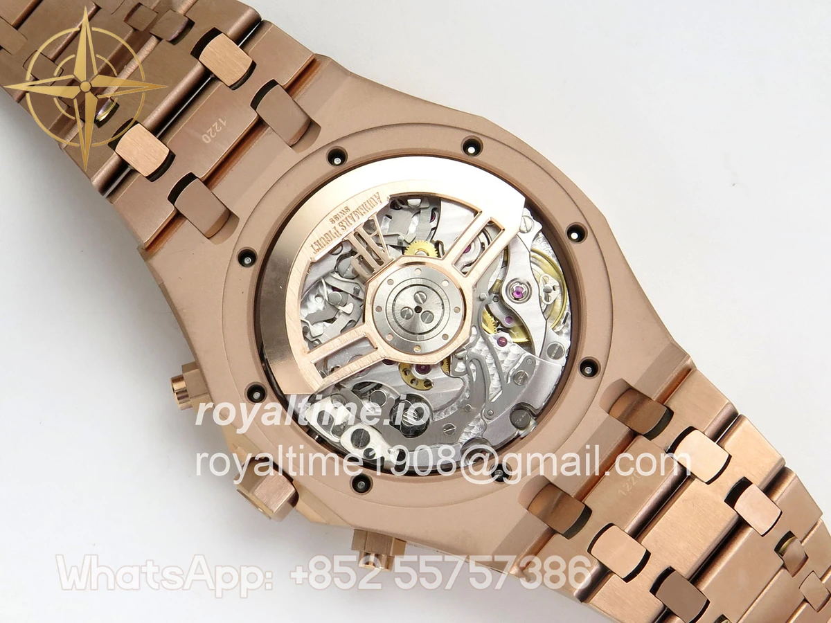 Audemars Piguet Royal Oak Chrono 26240 RG DDSF Black Dial on RG Bracelet DD4401 - Image 13