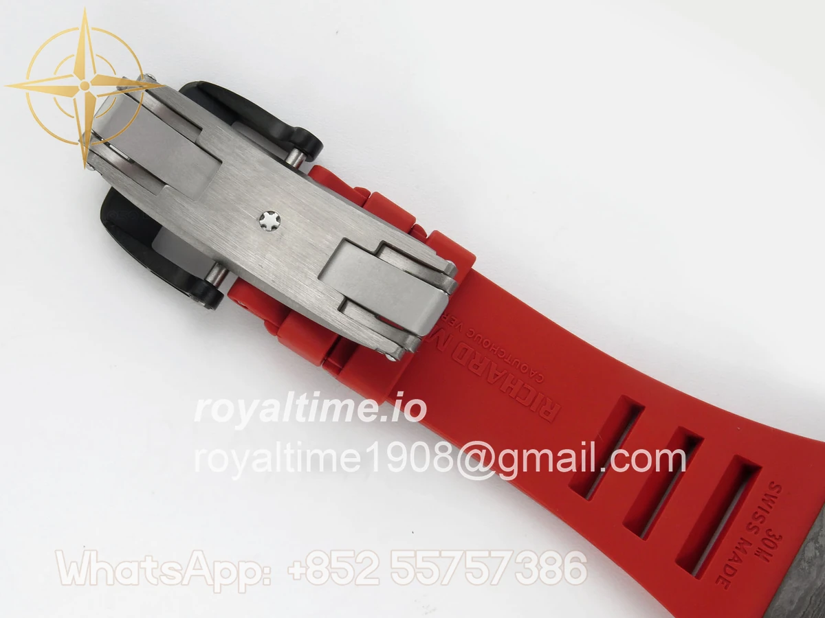 Richard Mille RM035-01 Black Carbon ZF Skeleton Dial On Red Rubber Strap RMUL2 - Image 13