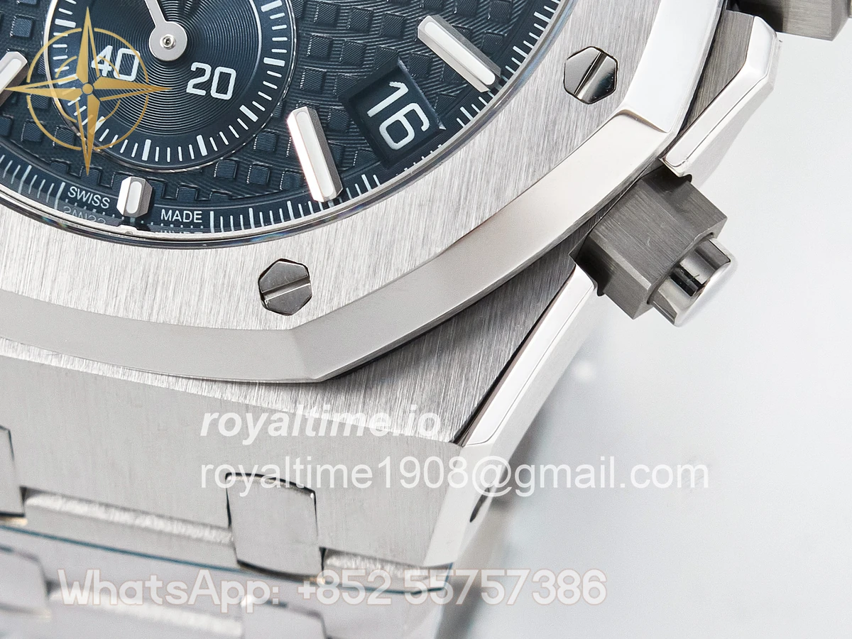 Audemars Piguet Royal Oak Chrono 26240 SS APSF Blue Dial on SS Bracelet SA4401 - Image 13