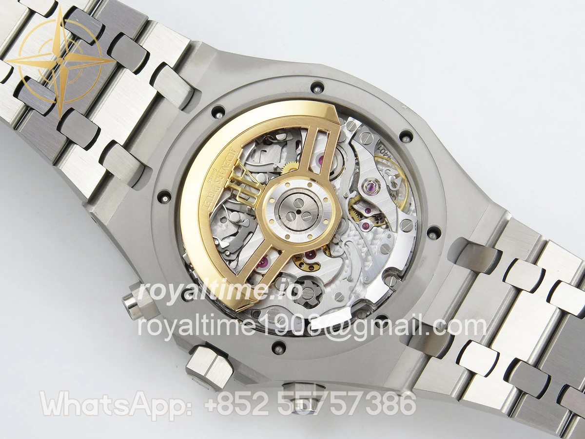 Audemars Piguet Royal Oak Chrono 26240 SS APSF Silver Dial on SS Bracelet SA4401 V2 (Free Sprung) - Image 13
