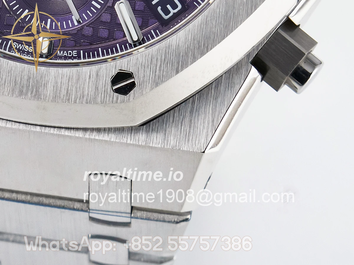 Audemars Piguet Royal Oak Chrono 26240 SS APSF Purple Dial on SS Bracelet SA4401 - Image 13