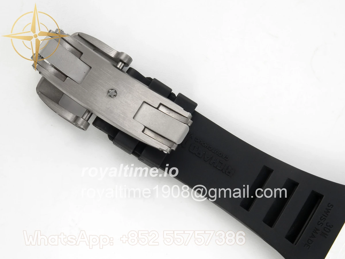 Richard Mille RM035-01 White Carbon ZF Skeleton Dial On Black Rubber Strap RMUL2 - Image 13