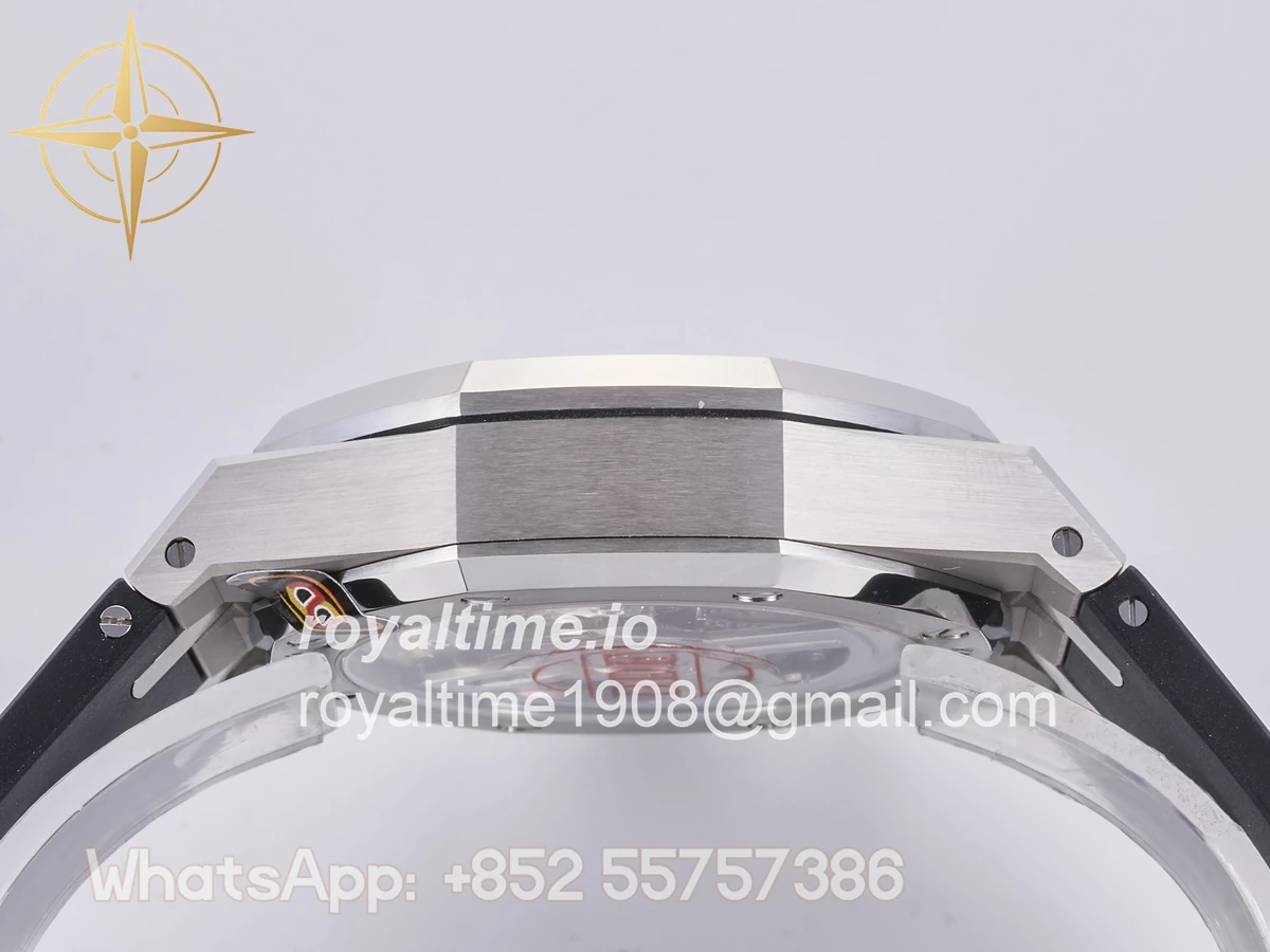 Audemars Piguet Royal Oak Chrono 26240 SS DDF Black Dial on Black Rubber Strap DD4401 (50th Anniversary) - Image 13