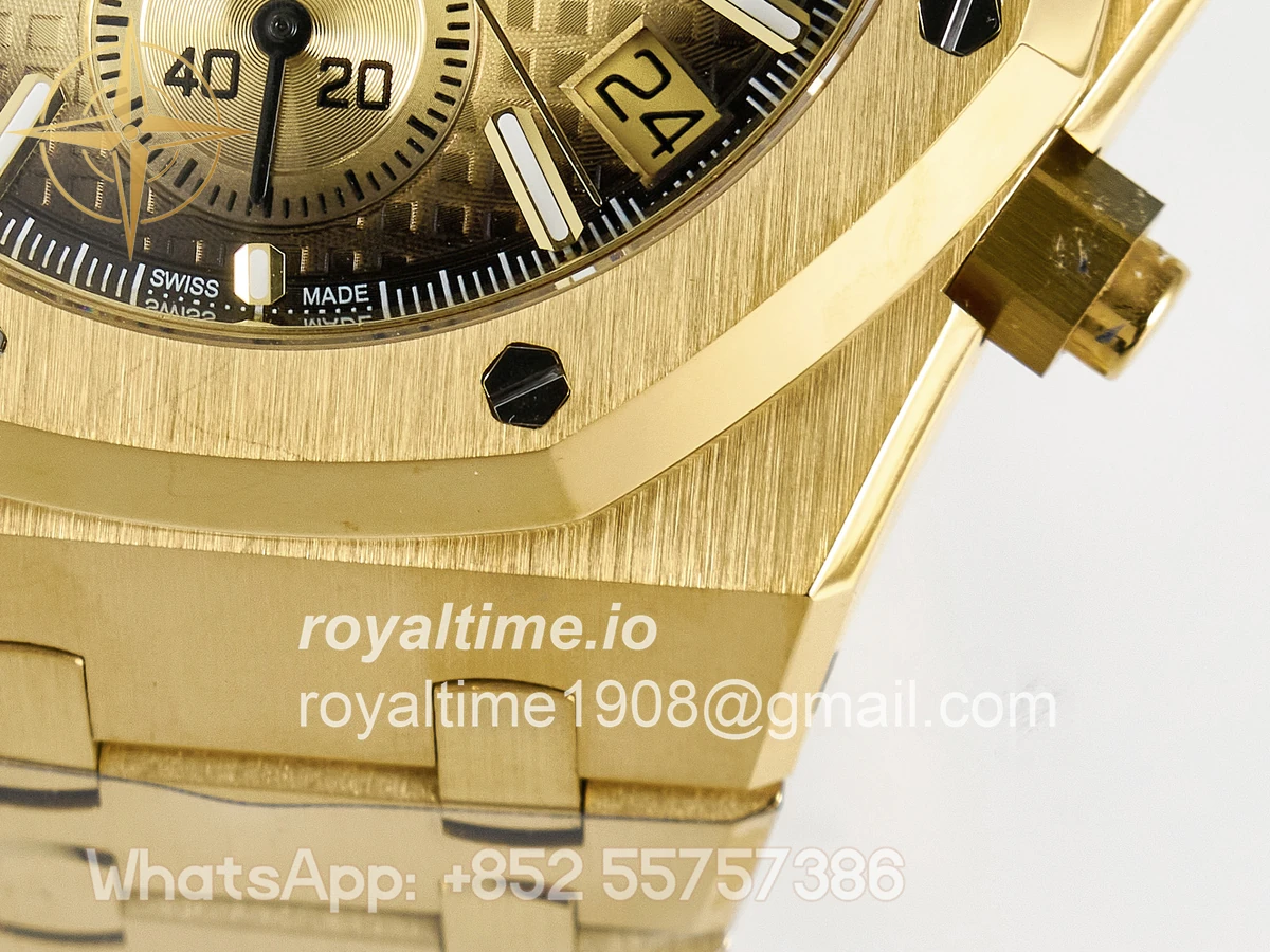 Audemars Piguet Royal Oak Chrono 26240 YG APSF YG Dial on YG Bracelet SA4401 - Image 13