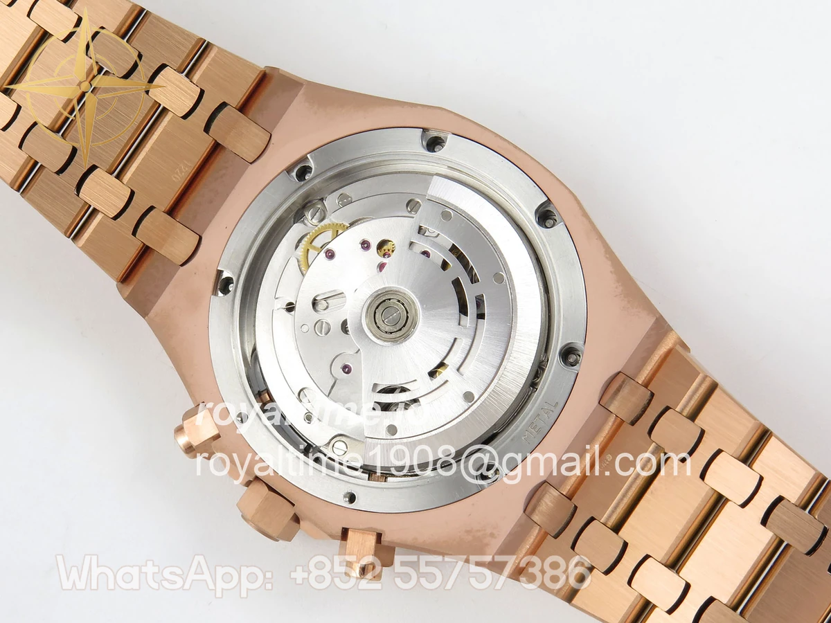 Audemars Piguet Royal Oak Chrono 26331 RG APWF Blue/RG Dial on RG Bracelet A2385 - Image 13