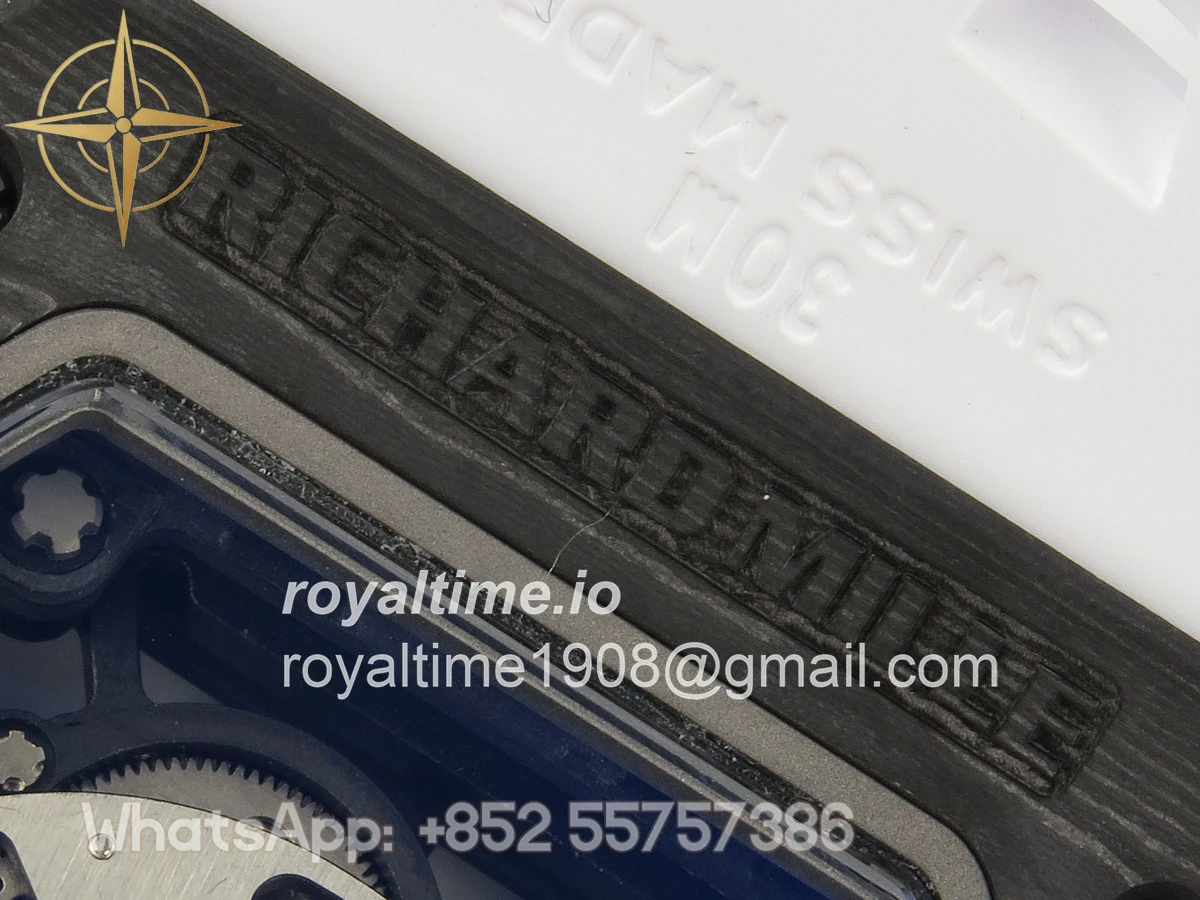 Richard Mille RM035-02 NTPT ZF Skeleton Dial on White Rubber Strap RMAL1 V7 - Image 13