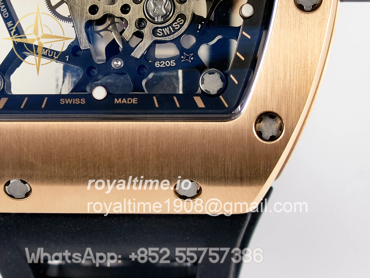 Richard Mille RM035-02 RG SONIC Skeleton Dial on Black Rubber Strap RMUL1 - Image 13