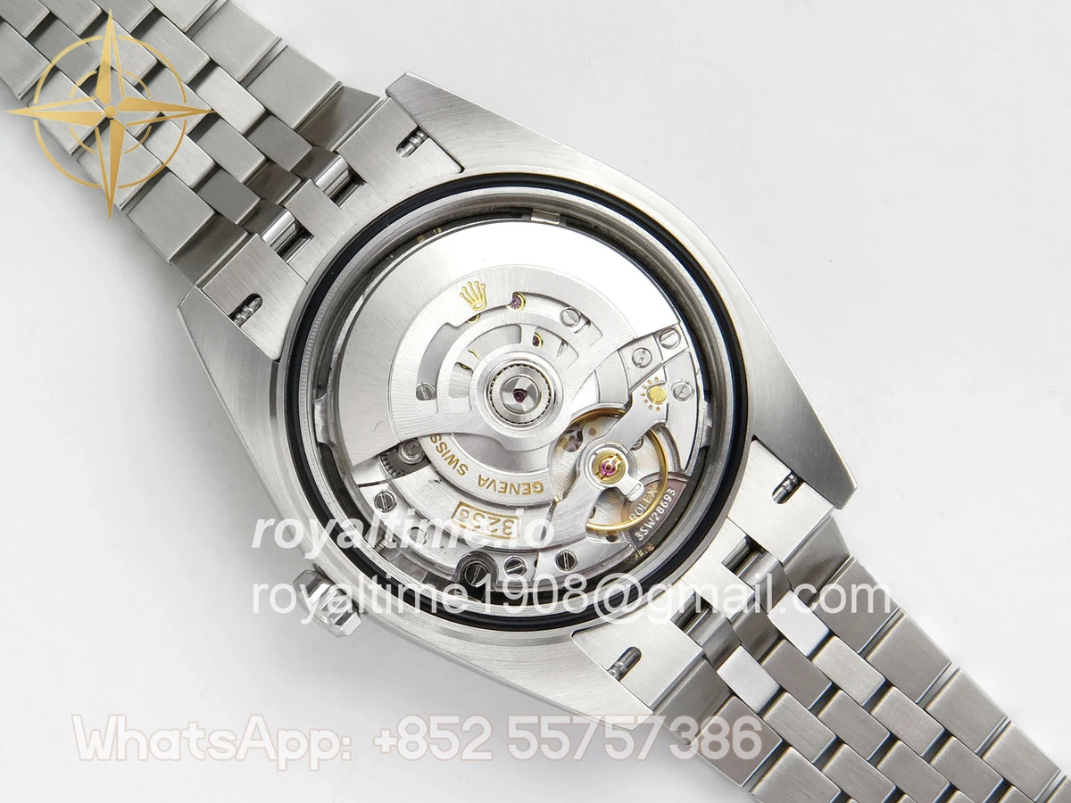 Rolex DateJust 41 126334 ERF Gray Dial Green Roman on Jubilee Bracelet JH3235 (Free Sprung) Weighted 132g - Image 13