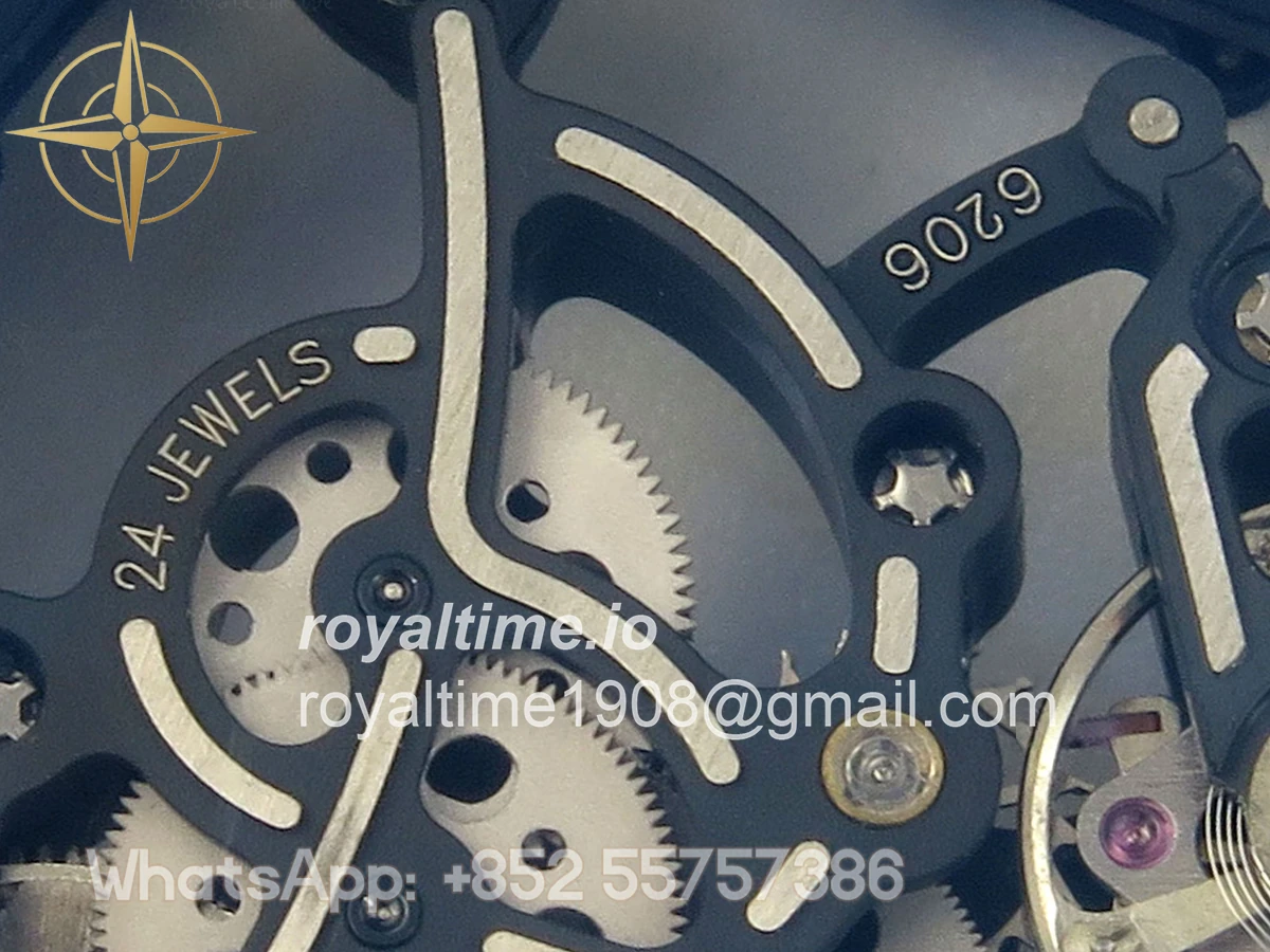 Richard Mille AVF RM055 Gray Cemira on Gray Rubber Strap Vaucher RMUL2 Free Sprung (Mod) - Image 14