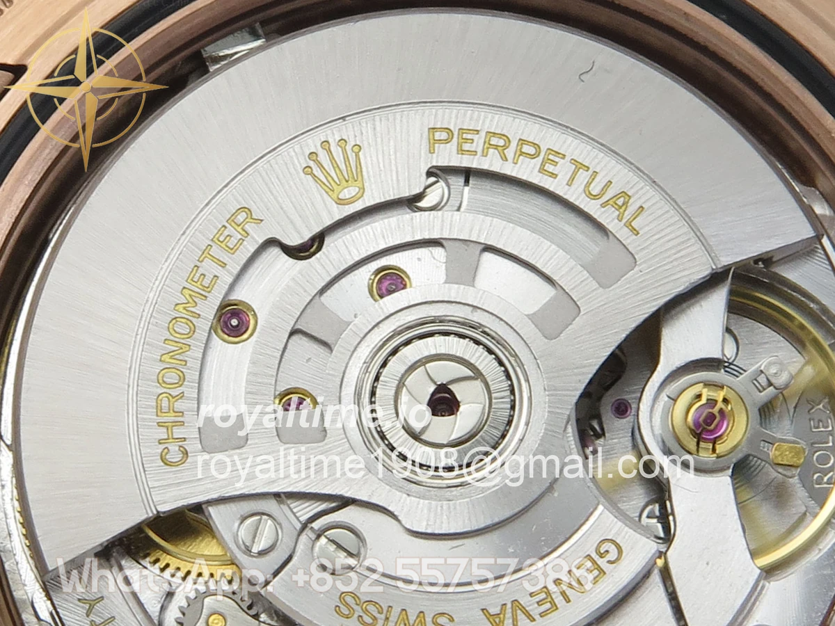 Rolex Day Date 40 RG 228235 QF Green Roman Dial on President Bracelet VR3255 V8 (190g) - Image 14