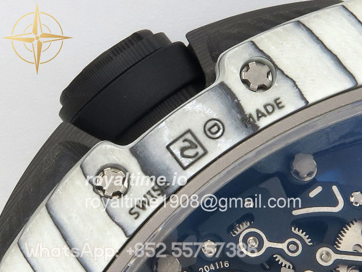 Richard Mille RM061-01 Yohan Blake White NTPT RF on Black Rubber Strap RMUL2 - Image 14