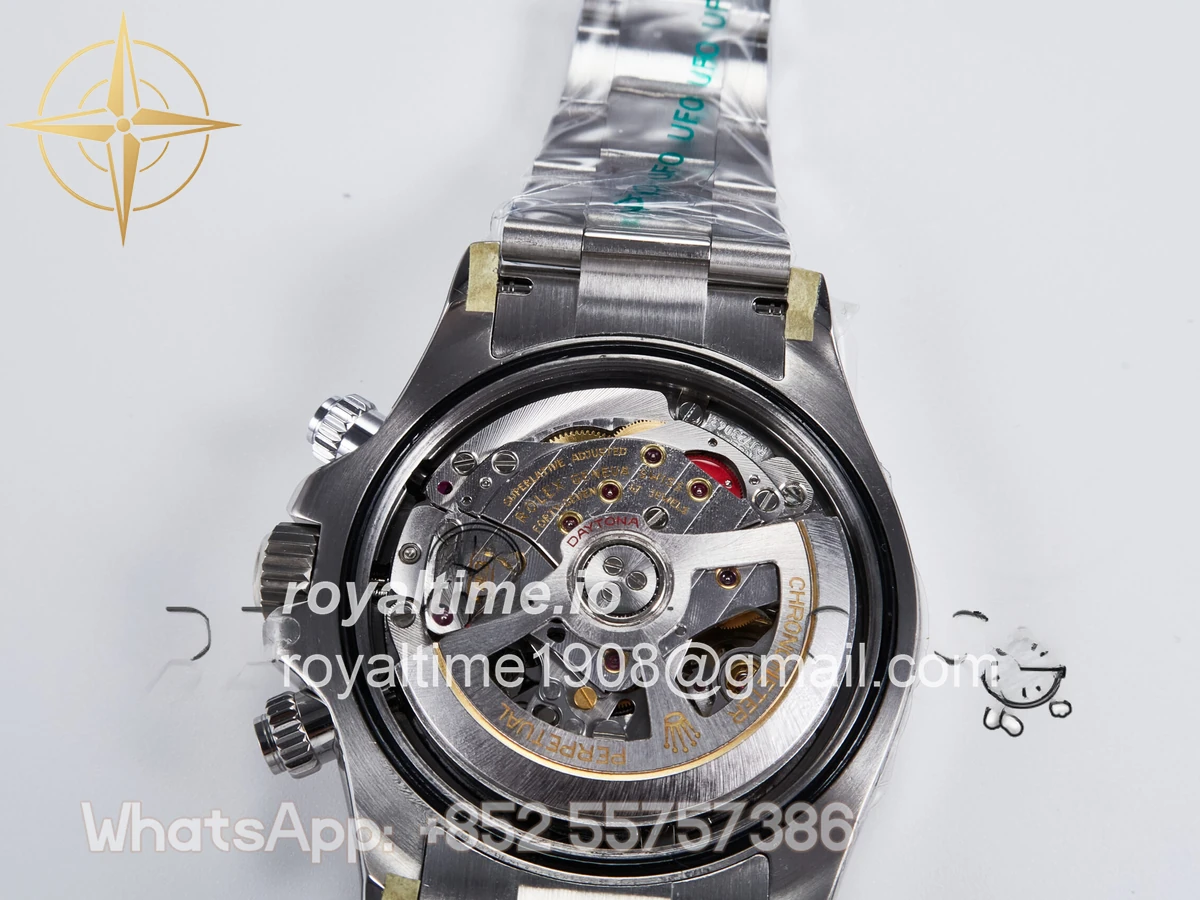 Rolex Daytona 126500 UFO 904L Steel White Dial on SS Bracelet UF4131 (Free Sprung) - Image 14