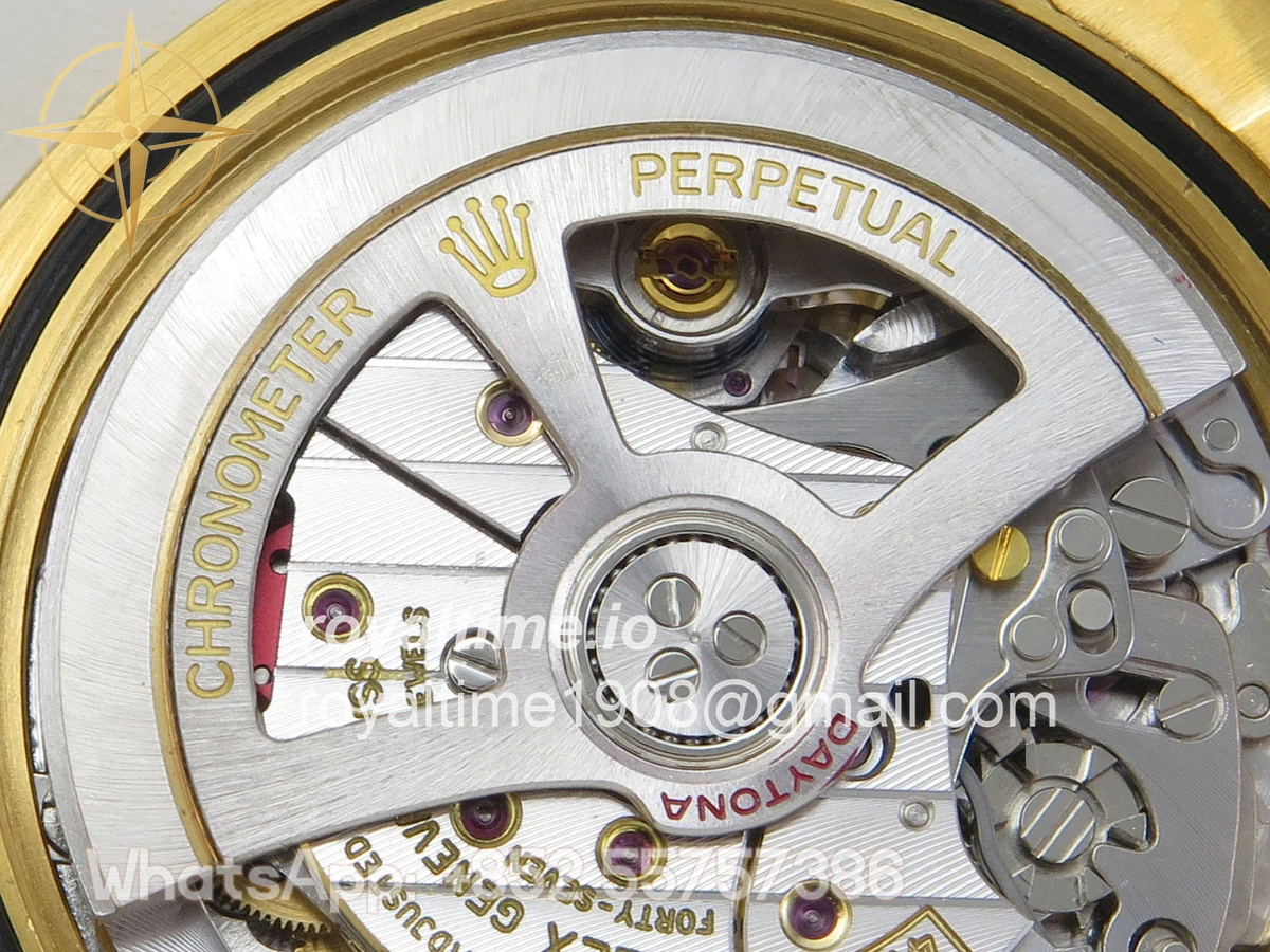 Rolex Daytona 126508 BTF Black/YG Dial on YG Braclet DD4131 (Weighted) 220g - Image 14