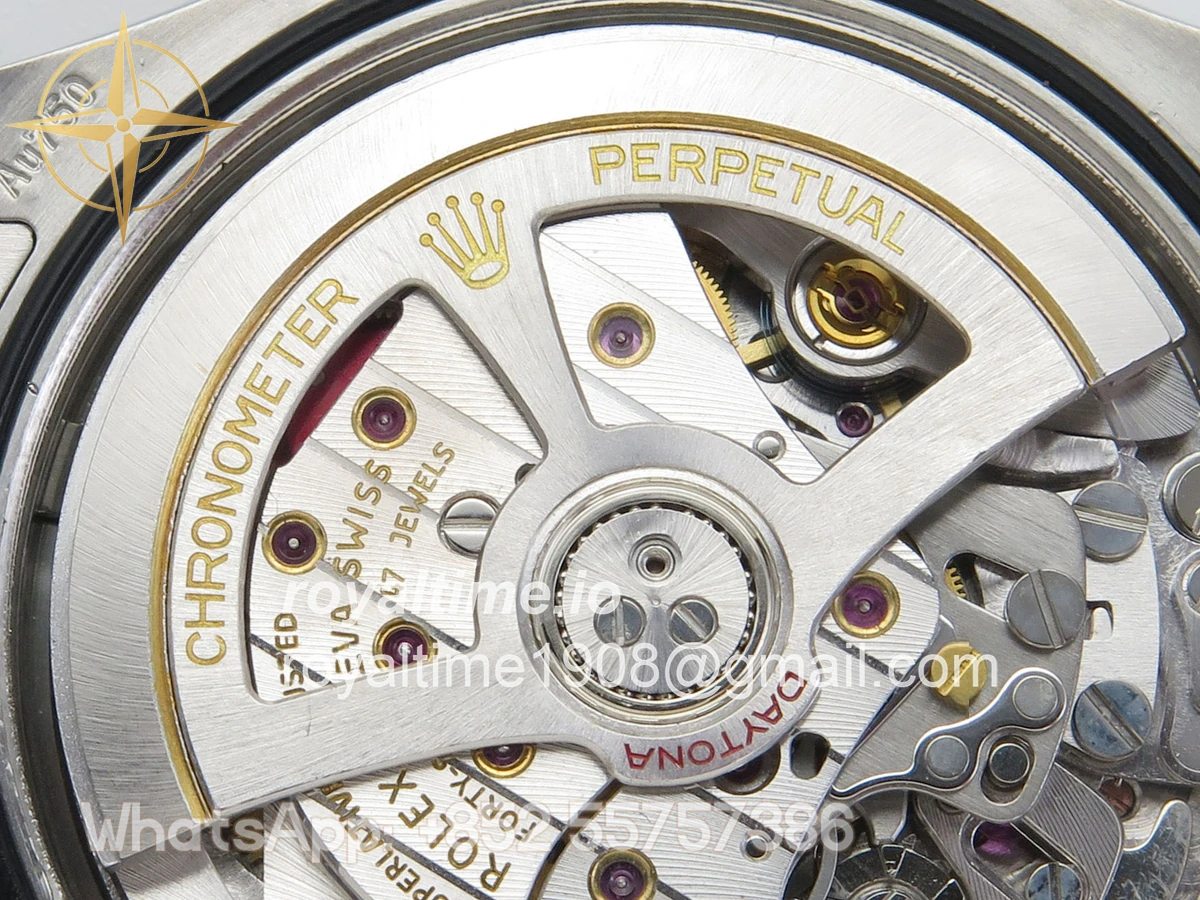 Rolex Daytona 126509 904L SS UFO Black Dial Silver Subdial On 904L SS Bracelet UF4131 (Free Sprung) - Image 14