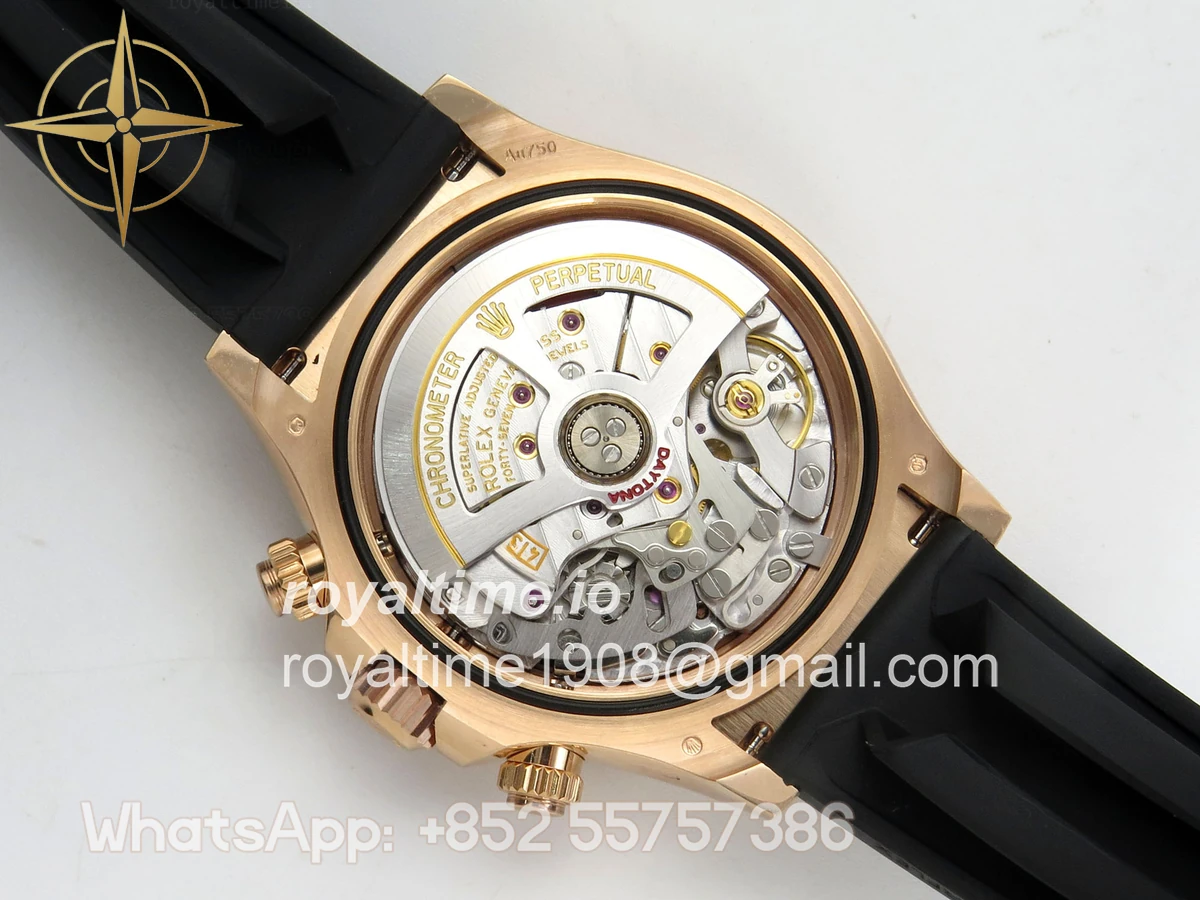 Rolex Daytona 126515 ARF Black/RG Stick Dial on Oysterflex Strap DD4131 V2 (Weighted) - Image 14