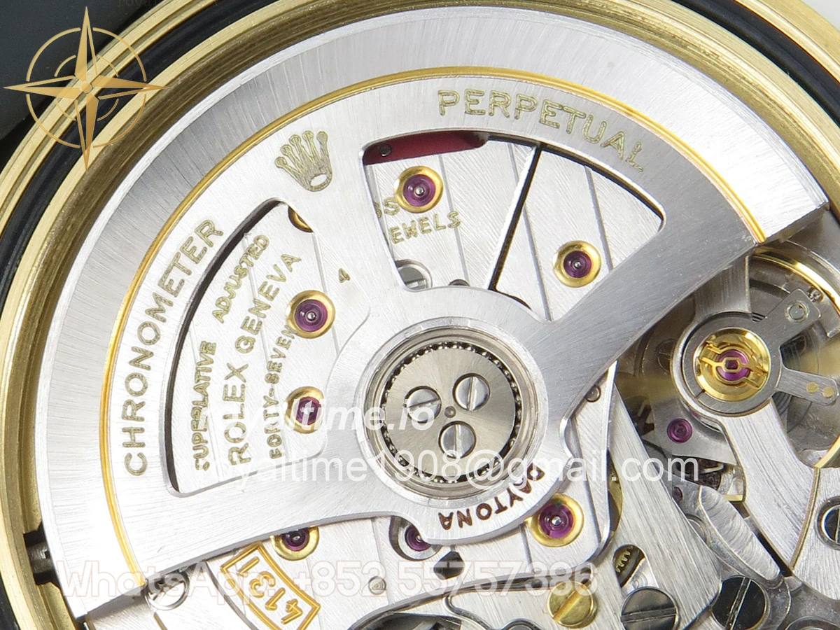 Rolex Daytona 126518 AVF YG/Black Dial on Oysterflex Strap DD4131 (Mod) - Image 14