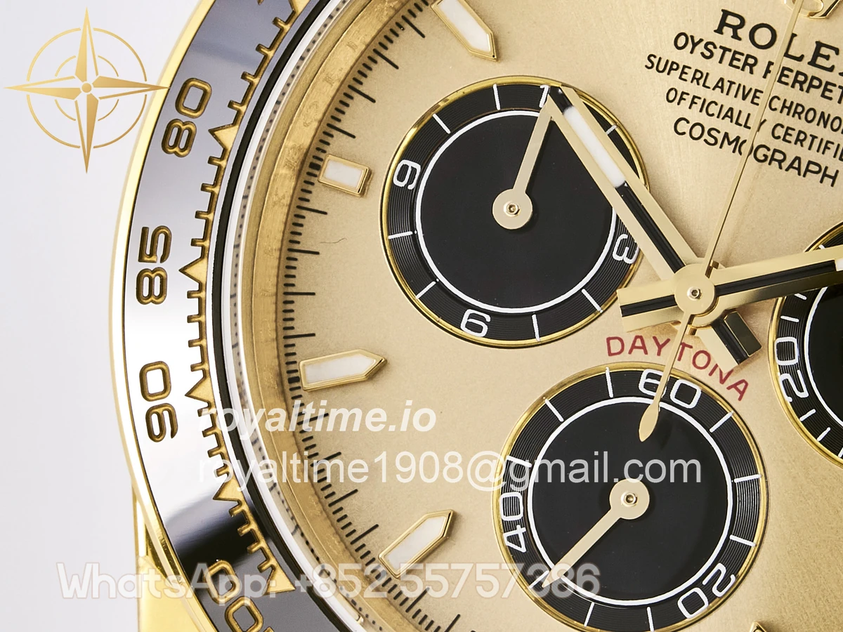 Rolex Daytona 126518 TMF YG/Black Dial on Oysterflex Strap DD4131 - Image 14