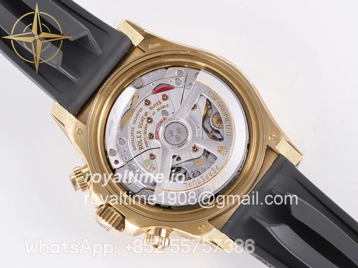 Rolex Daytona 126518 YG 3BF Tiffany Dial Sticks Markers on Oysterflex Strap Weighted 160g - Image 14