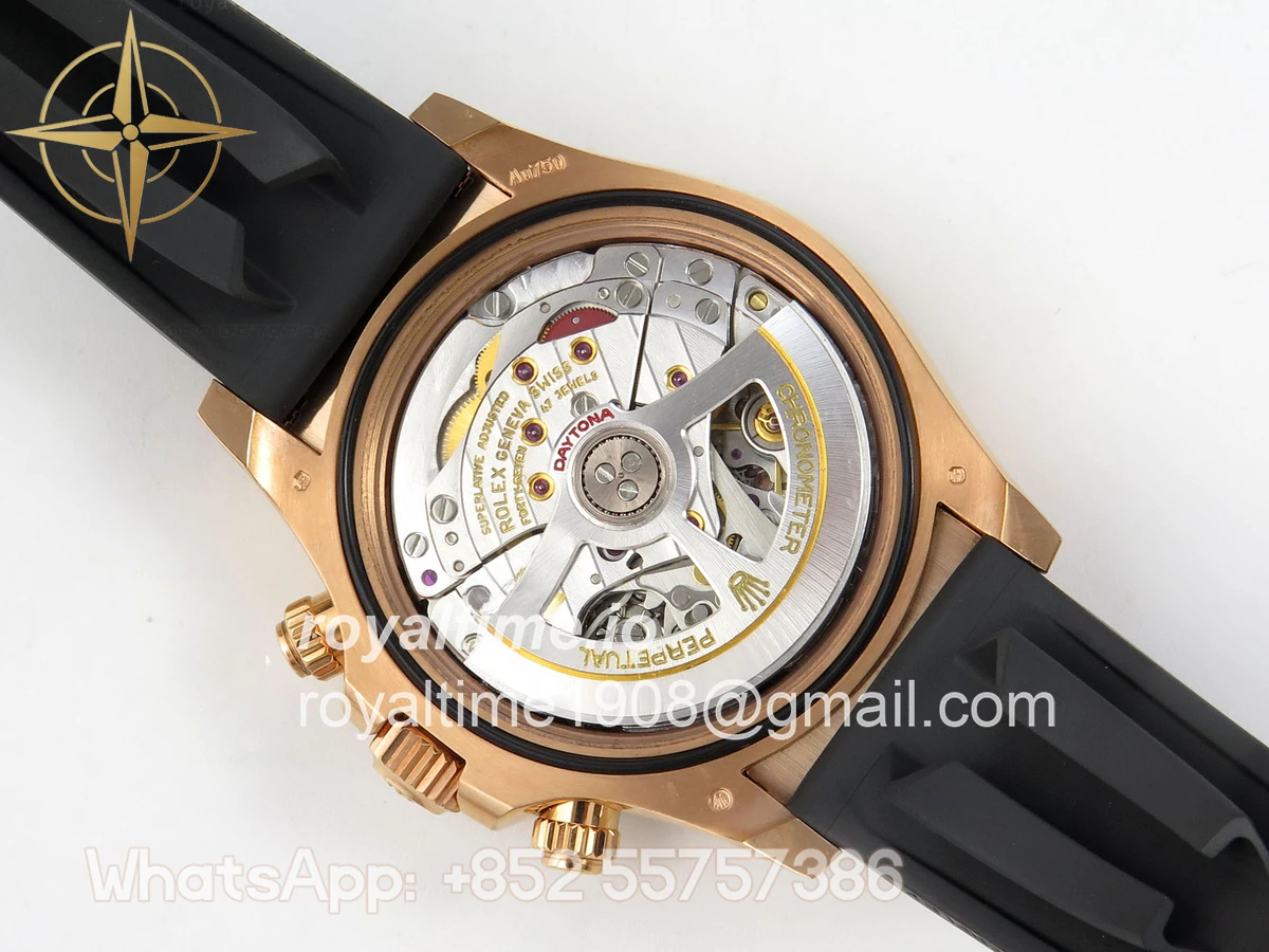 Rolex Daytona 126515 RG Clean Plus 904L Steel RG/Black Dial on Oysterflex Strap DD4131 - Image 14