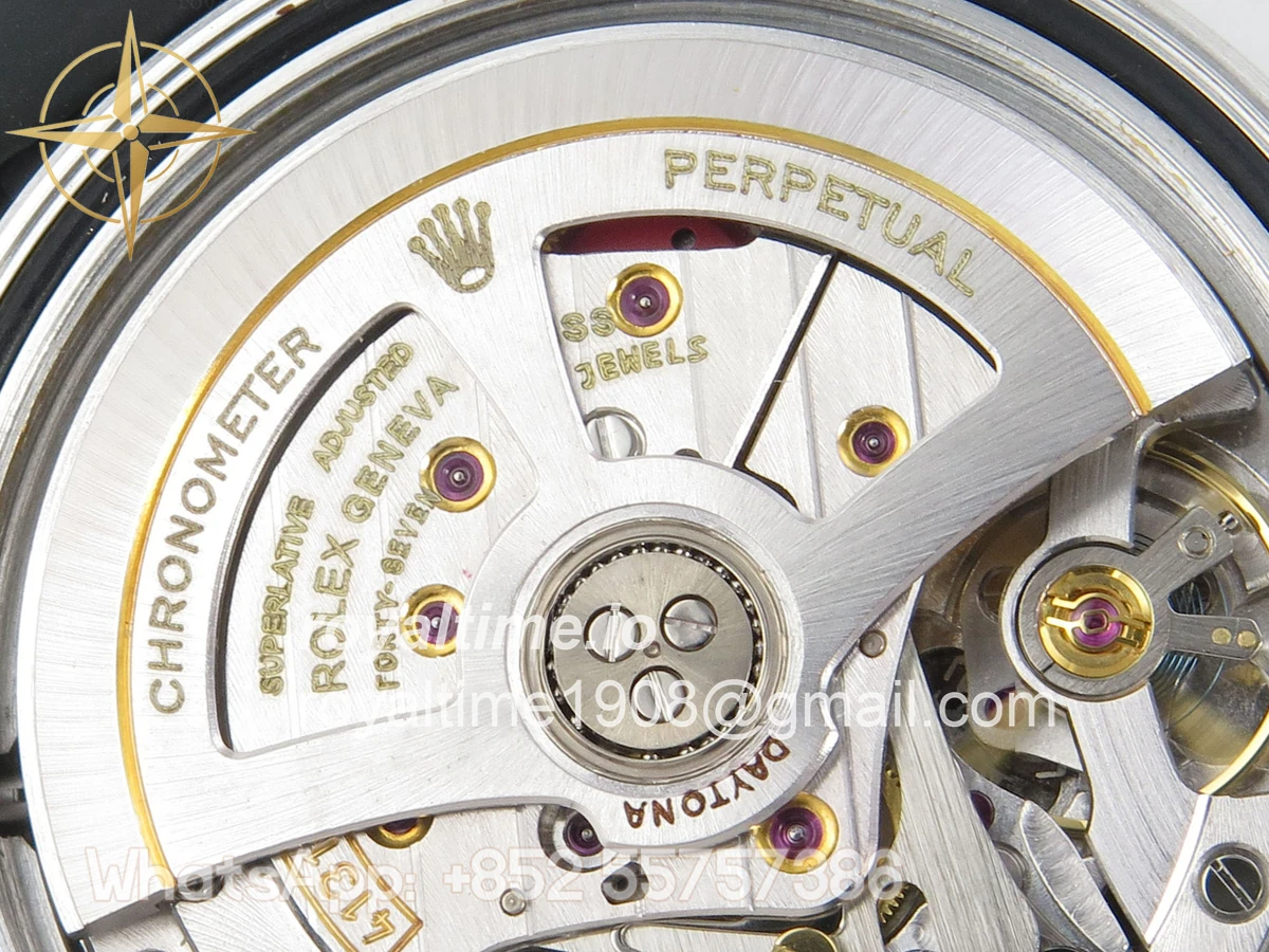 Rolex Daytona 126519 AVF Black/Silver Diamonds Dial on Oysterflex Strap DD4131 (Mod) - Image 14