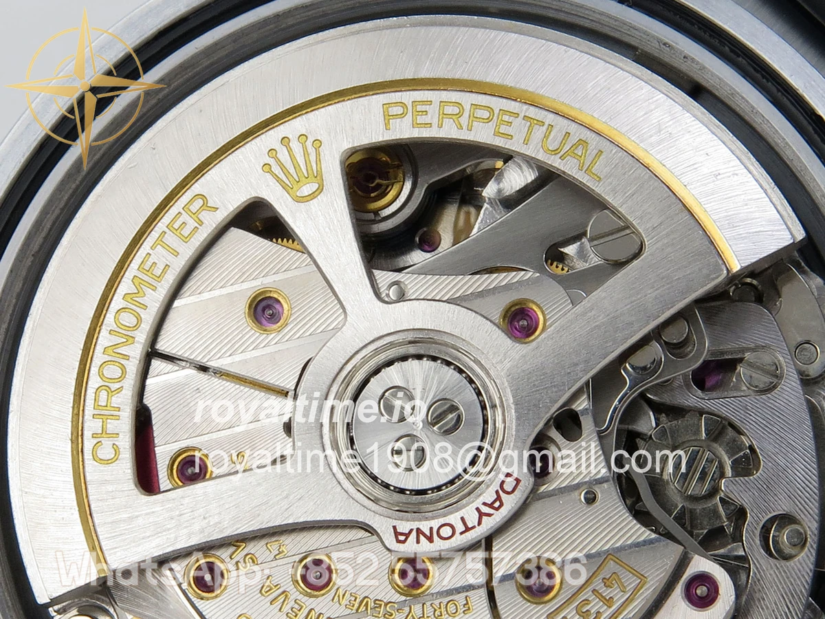 Rolex Daytona 126519 QF Black/Silver Dial on Oysterflex Strap JH4131 V18 (Free Sprung) Weighted 157g - Image 14