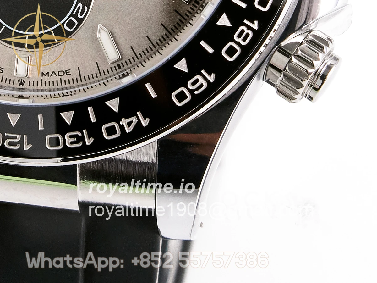 Rolex Daytona 126519 SS ARF Silver/Black Stick Dial on Oysterflex Strap DD4131 V2 (Weighted) - Image 14