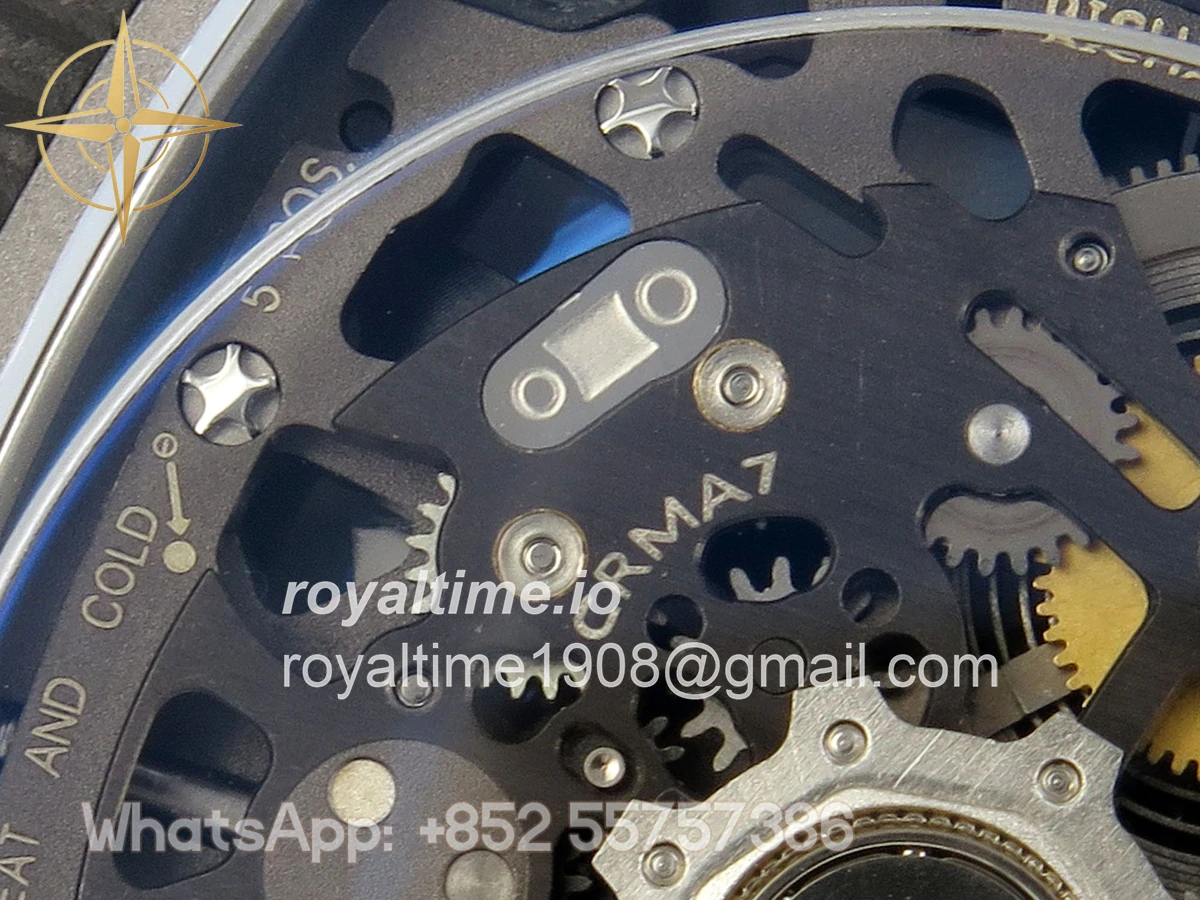 Richard Mille AVF RM67-02 France Black NTPT Spain Skeleton Dial on Blue Elastic strap CRMA7 - Image 14
