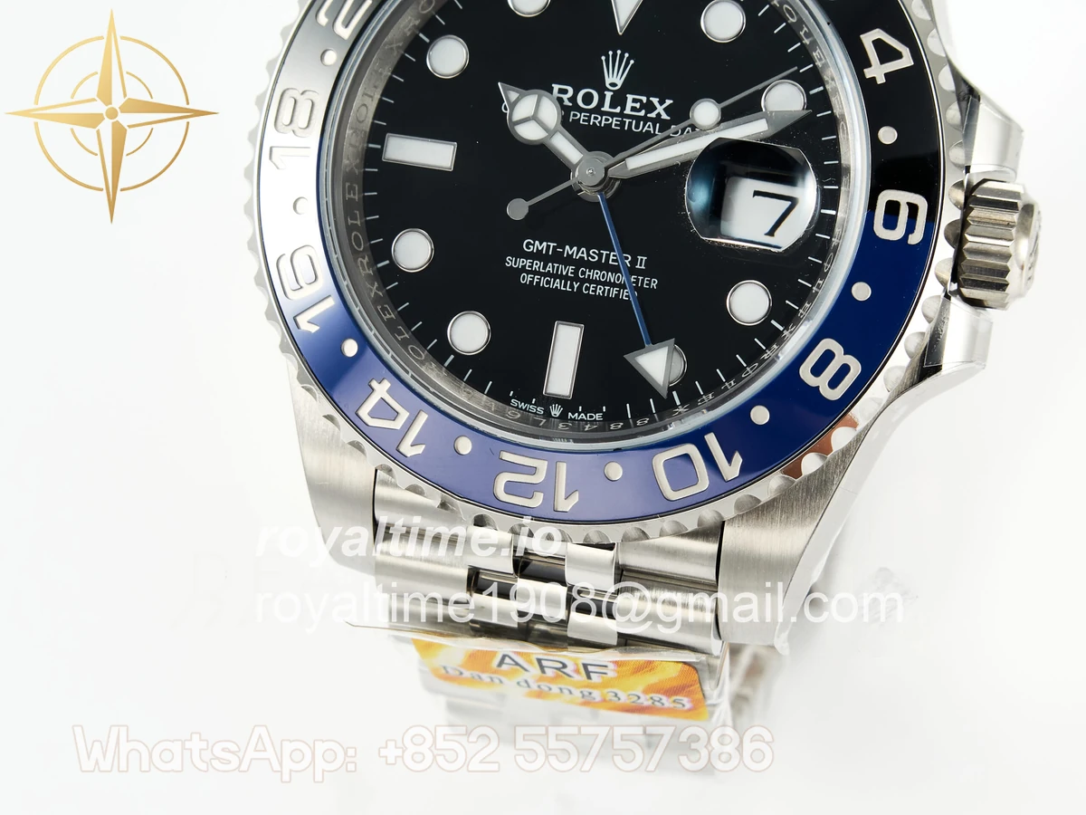 Rolex GMT-Master II 126710 BLNR Black/Blue Ceramic ARF on Jubilee Bracelet DD3285 CHS V3 - Image 14