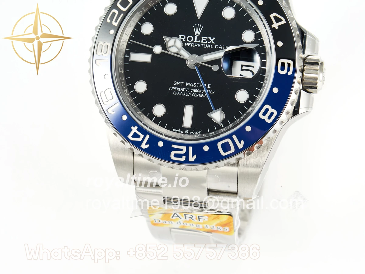 Rolex GMT-Master II 126710 BLNR Black/Blue Ceramic ARF on Oyster Bracelet DD3285 CHS V3 - Image 14