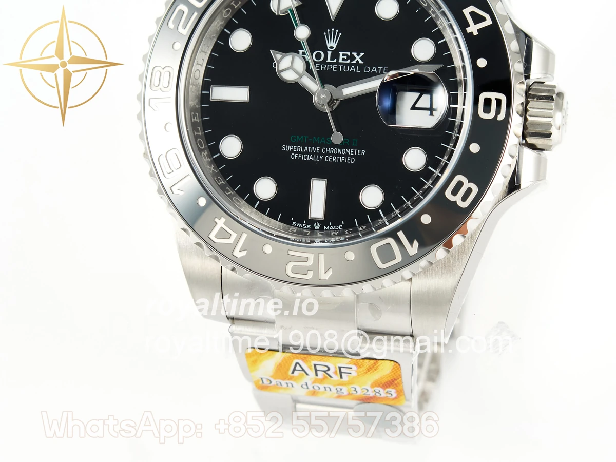 Rolex GMT-Master II 126710 GRNR Black/Gray Ceramic ARF on Oyster Bracelet DD3285 CHS V3 - Image 14