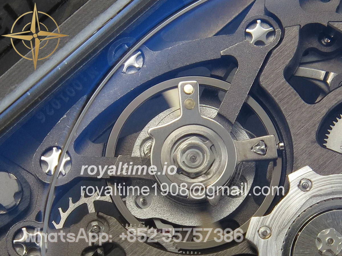 Richard Mille Umi Maker's RM67-02 Black NTPT France Blue/Red/White Skeleton Dial on Nylon strap CRMA7 V2 - Image 14