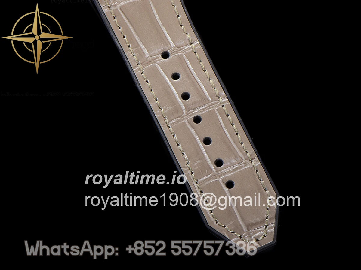 Hublot Classic Fusion Automatic 42mm Diamond Paved Dial in Rose Gold on Brown Leather Strap - Image 14