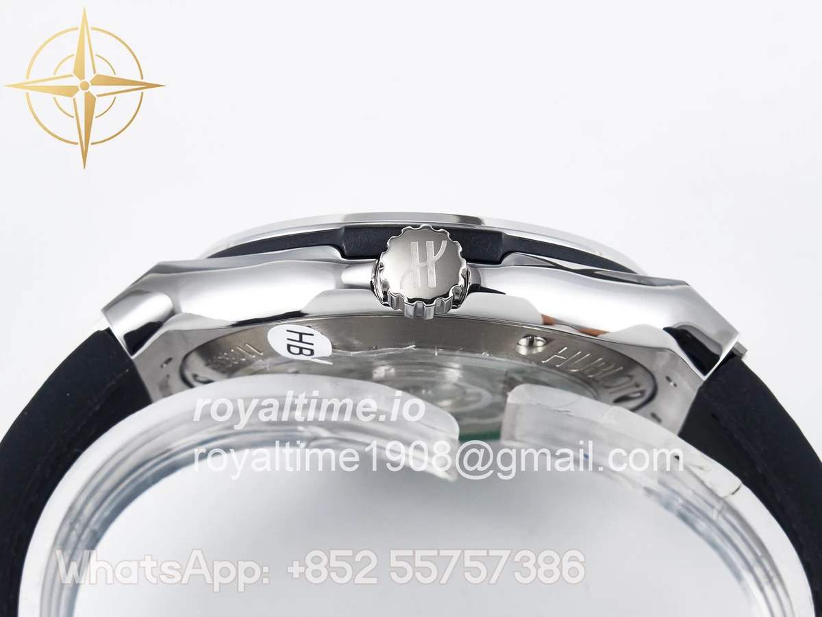 Hublot Classic Fusion Bang 42mm HBF Black Dial on Black Leather Strap A2892 - Image 14