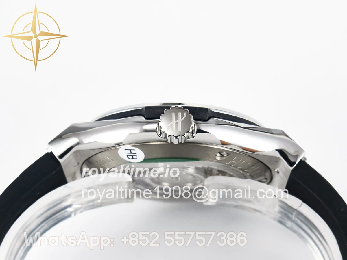 Hublot Classic Fusion Bang 42mm HBF Black Dial on Black Rubber Strap A2892 - Image 14