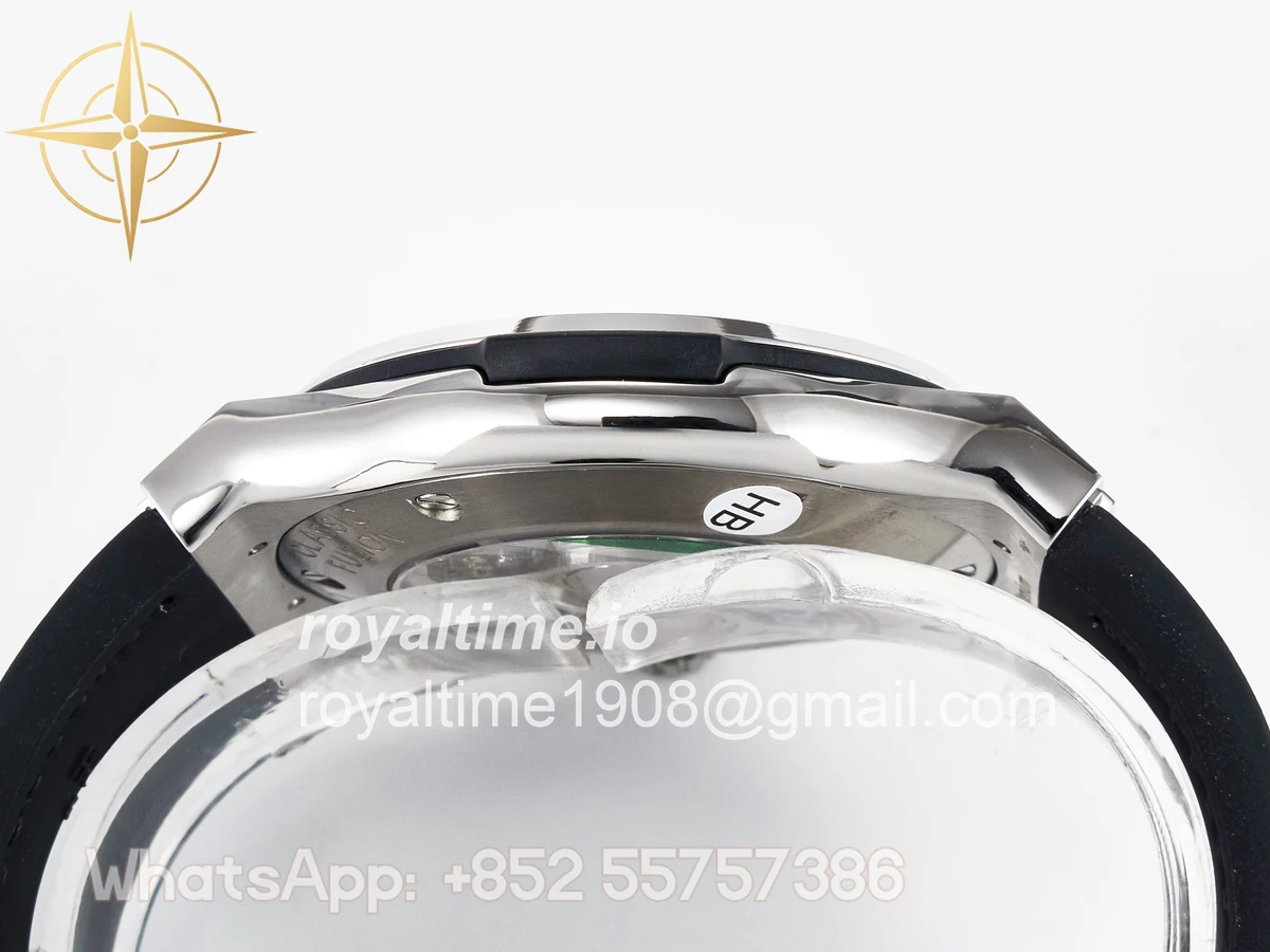 Hublot Classic Fusion Bang 42mm HBF Gray Dial Diamonds Bezel on Gray Leather Strap A2892 - Image 14