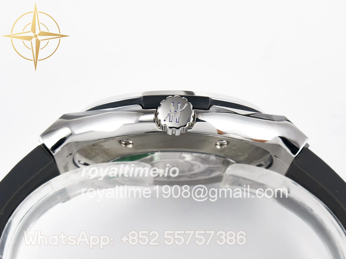 Hublot Classic Fusion Bang 42mm HBF Gray Dial Diamonds Bezel on Gray Rubber Strap A2892 - Image 14