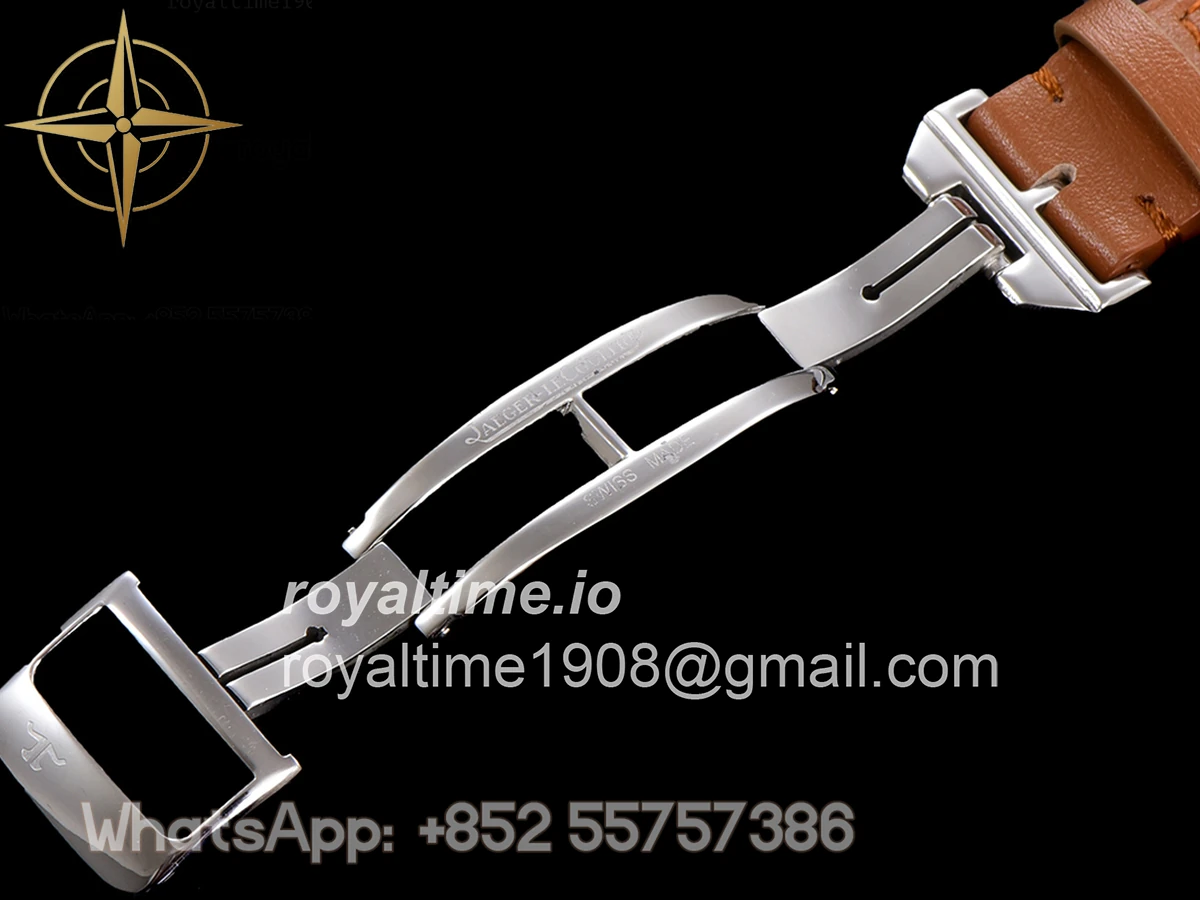 Jaeger-LeCoultre Master Calendar Silver Dial in Steel on Brown Leather Strap - Image 14