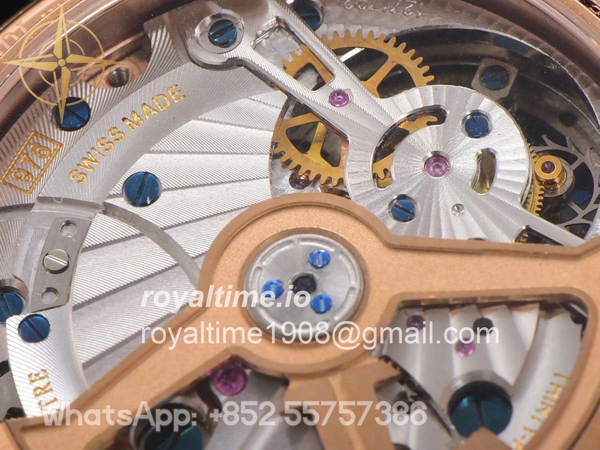 Jaeger-LeCoultre Master Ultra Thin Tourbillon White Dial with Diamond Bezel in Rose Gold - Image 14